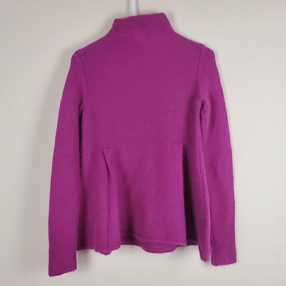 Moda International Purple Wool Blend Mock Neck Sweater - Picture 5 of 5
